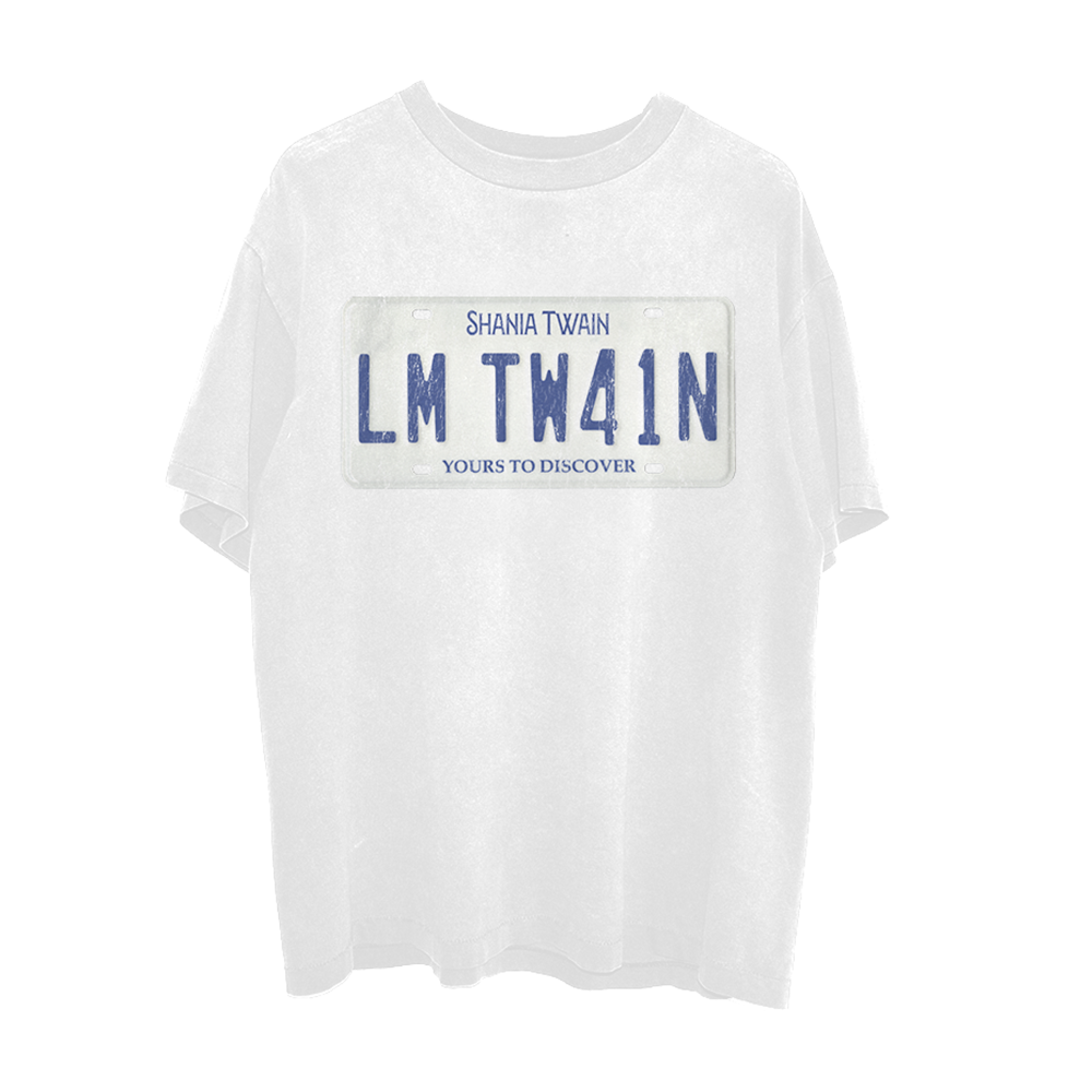 Little Miss Twain License Plate T-Shirt Front
