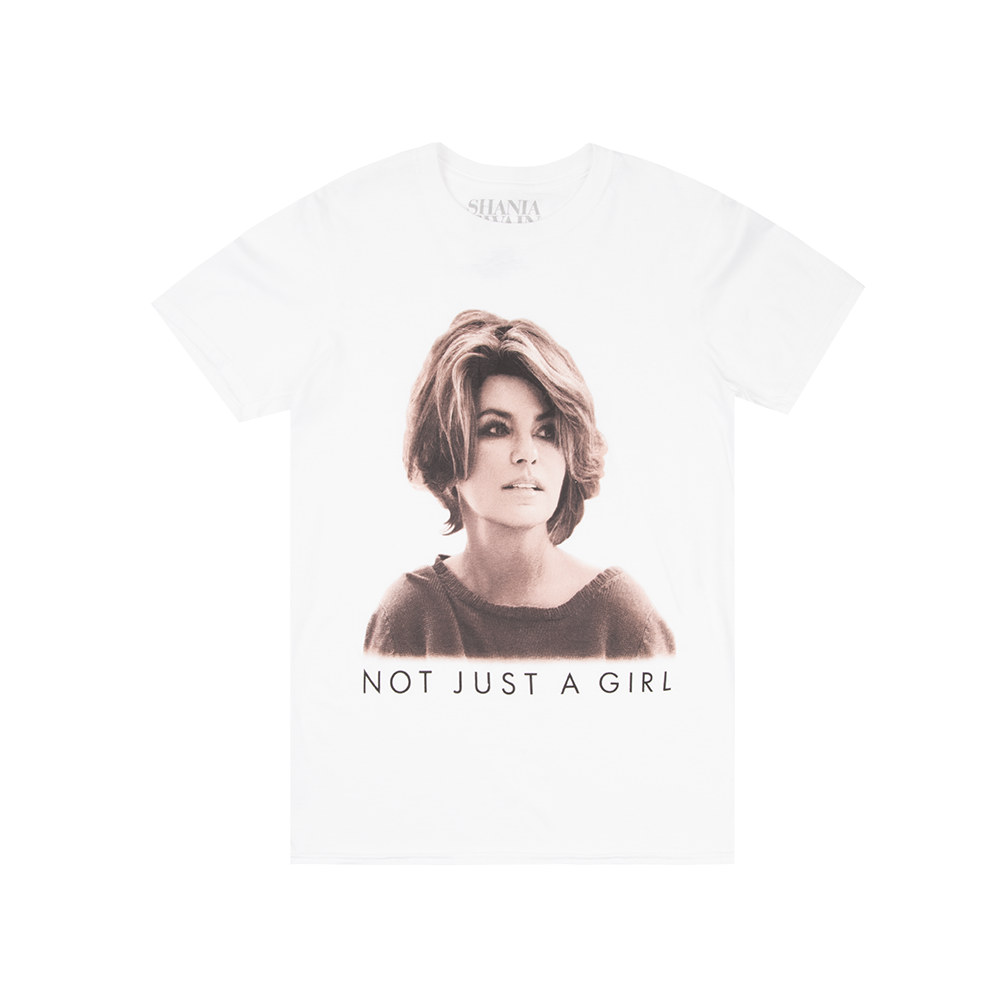 Not Just a Girl Tee (White) Front