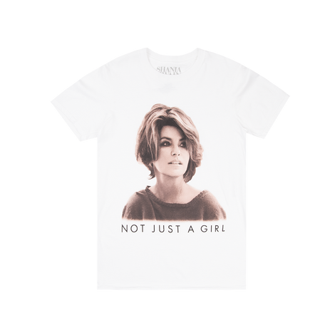 Not Just a Girl Tee (White) Front