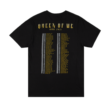 Queen of Me Tour Dateback Tee Back
