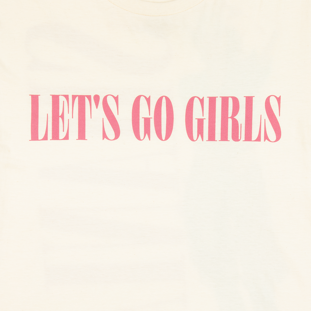 Let's Go Girls Vintage Tour Tee Front Detail