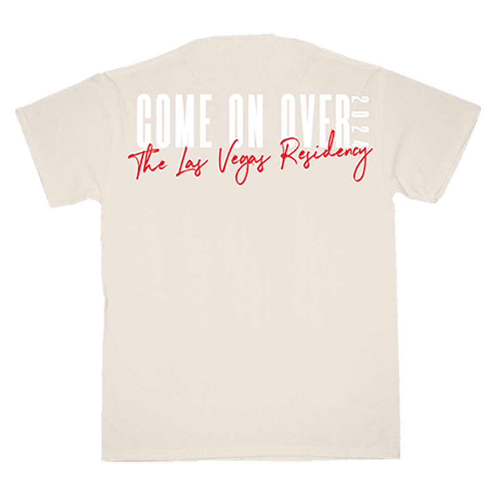 Come on Over Vegas Ivory Tour Tee Back