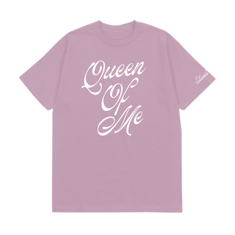 Queen of Me Script Tee Front