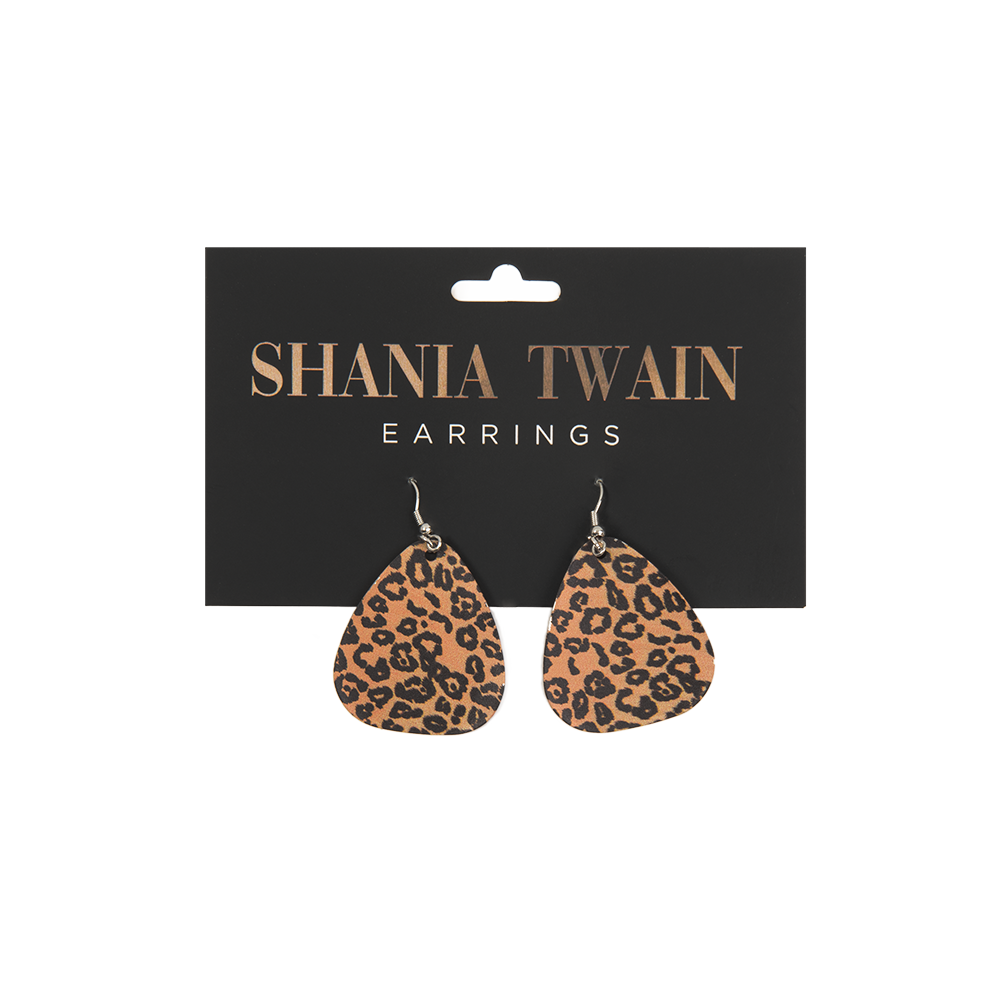 Leopard Print Earrings Package