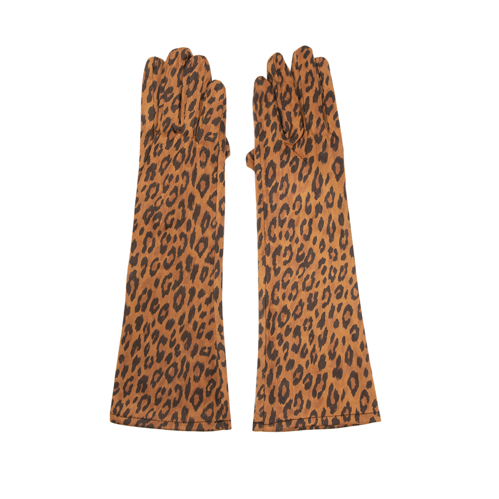 Leopard Gloves Back